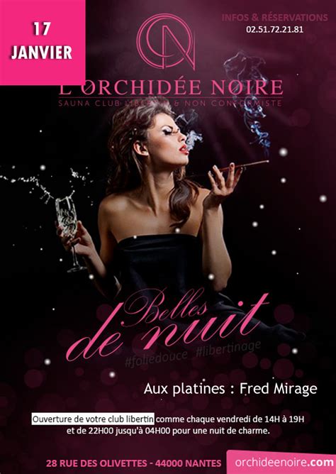 femme libertine nantes|LOrchidee Noire